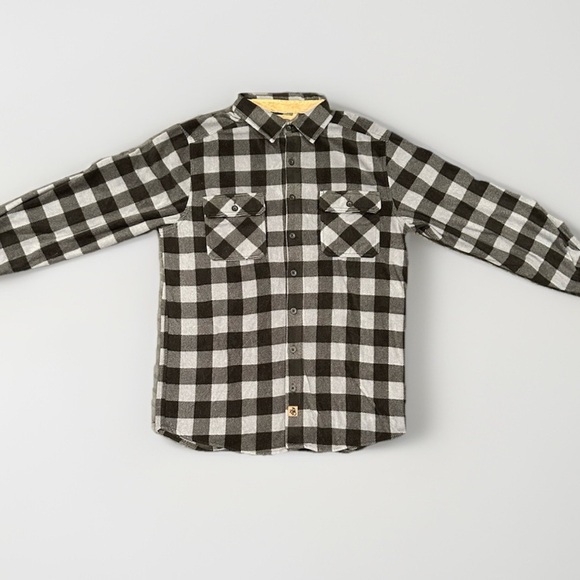 Legendary Whitetails Flannel Jacket Black/Grey Plaid Men’s Size Large Tall - Picture 8 of 8